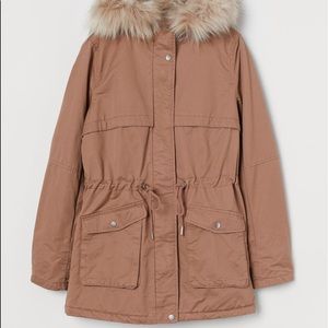 Faux Shearling-Lined Parka